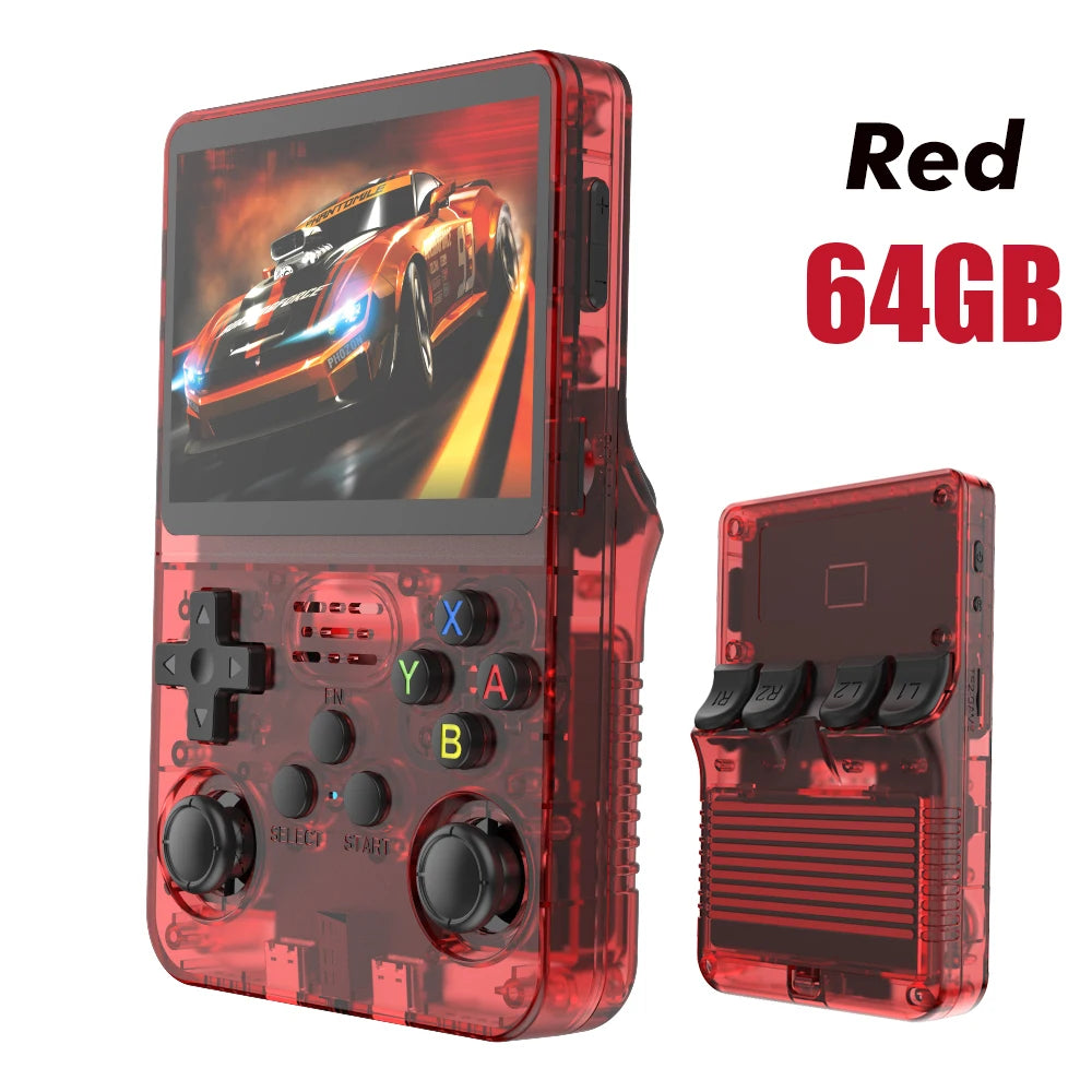 R36S 128GB Retro Handheld Game Console with 3.5" IPS Screen