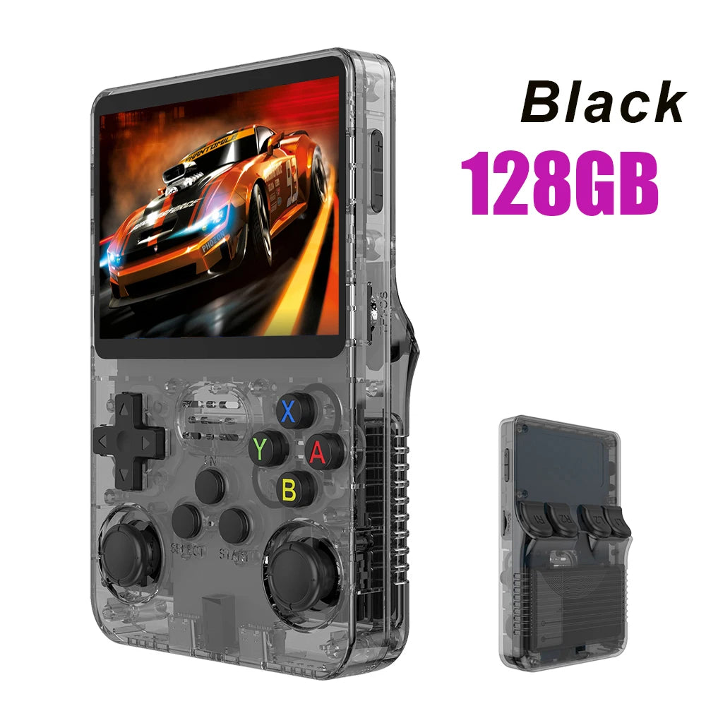 R36S 128GB Retro Handheld Game Console with 3.5" IPS Screen
