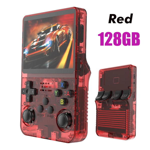 R36S 128GB Retro Handheld Game Console with 3.5" IPS Screen