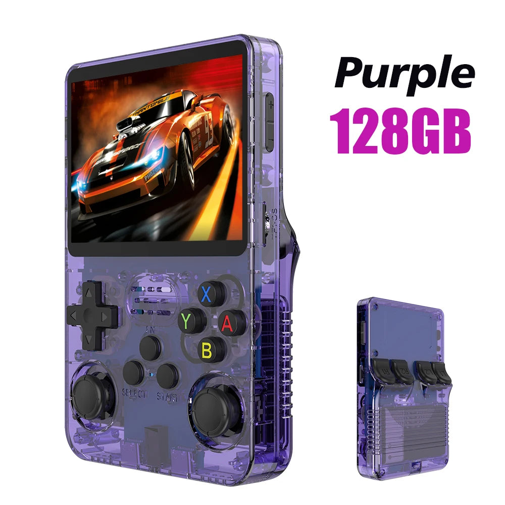 R36S 128GB Retro Handheld Game Console with 3.5" IPS Screen