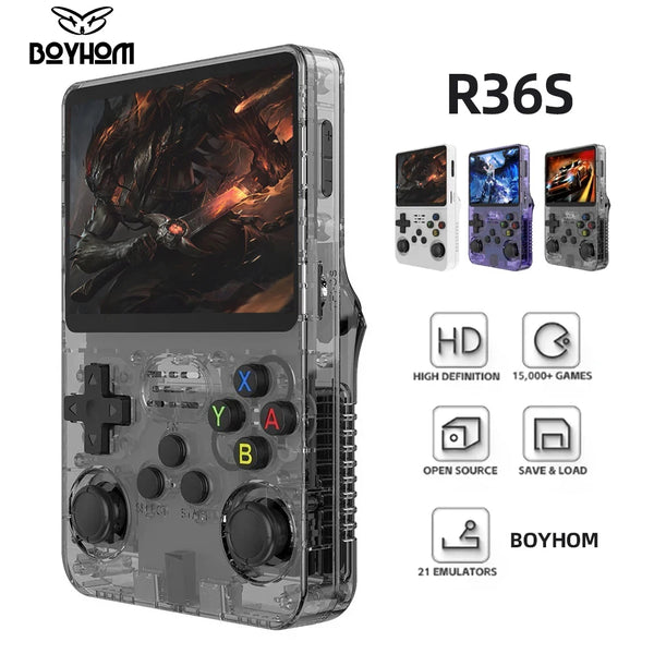 R36S 128GB Retro Handheld Game Console with 3.5" IPS Screen