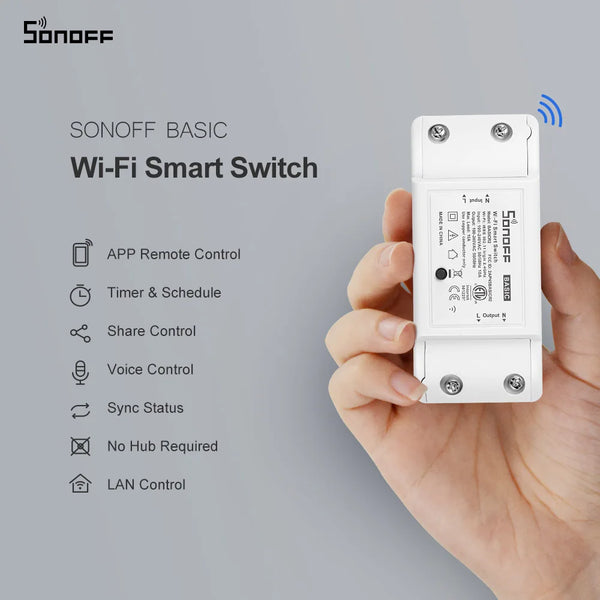 Basic R2 Mini WiFi Smart Switch DIY Module for Home Automation
