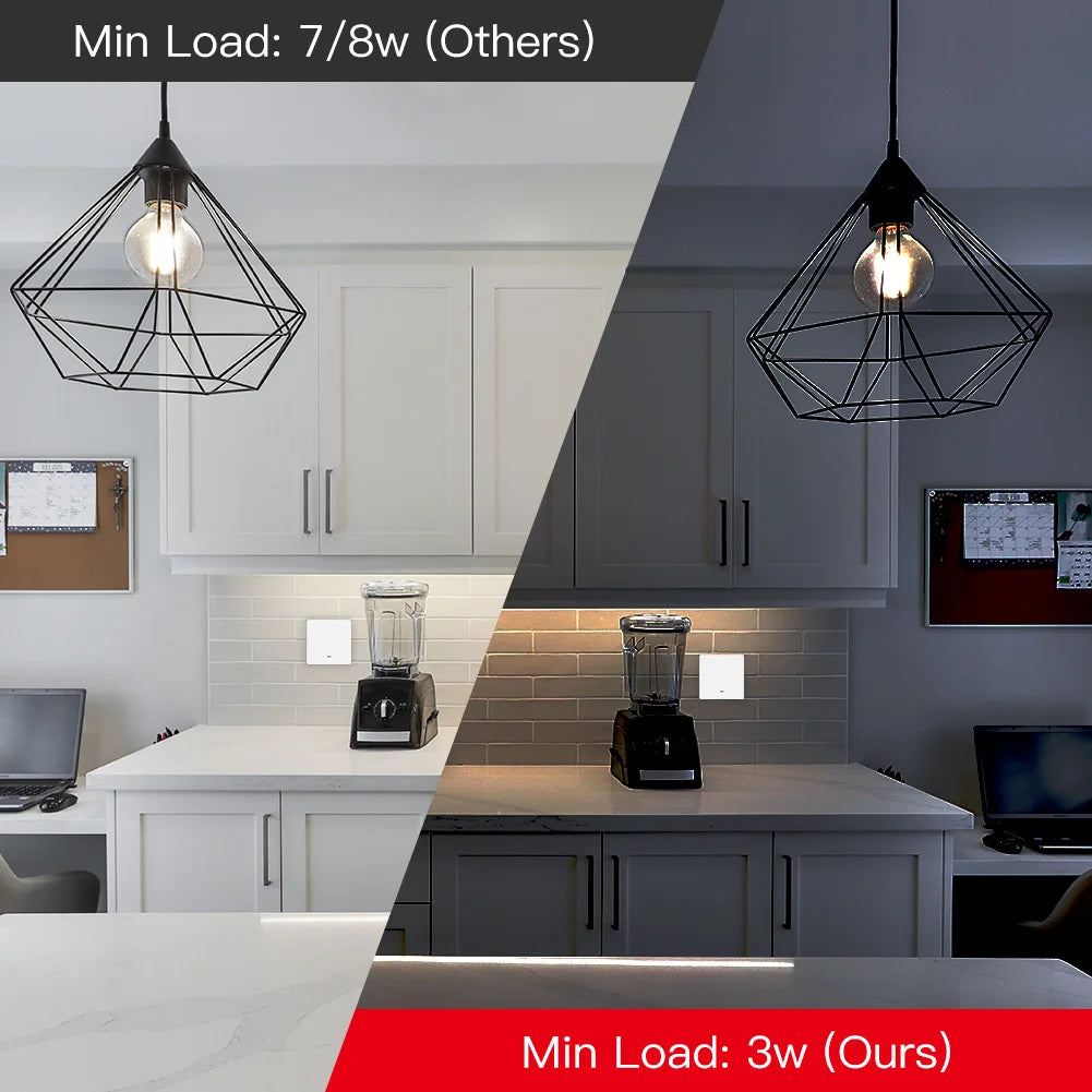 Tuya Zigbee Smart Light Switch No Neutral Needed