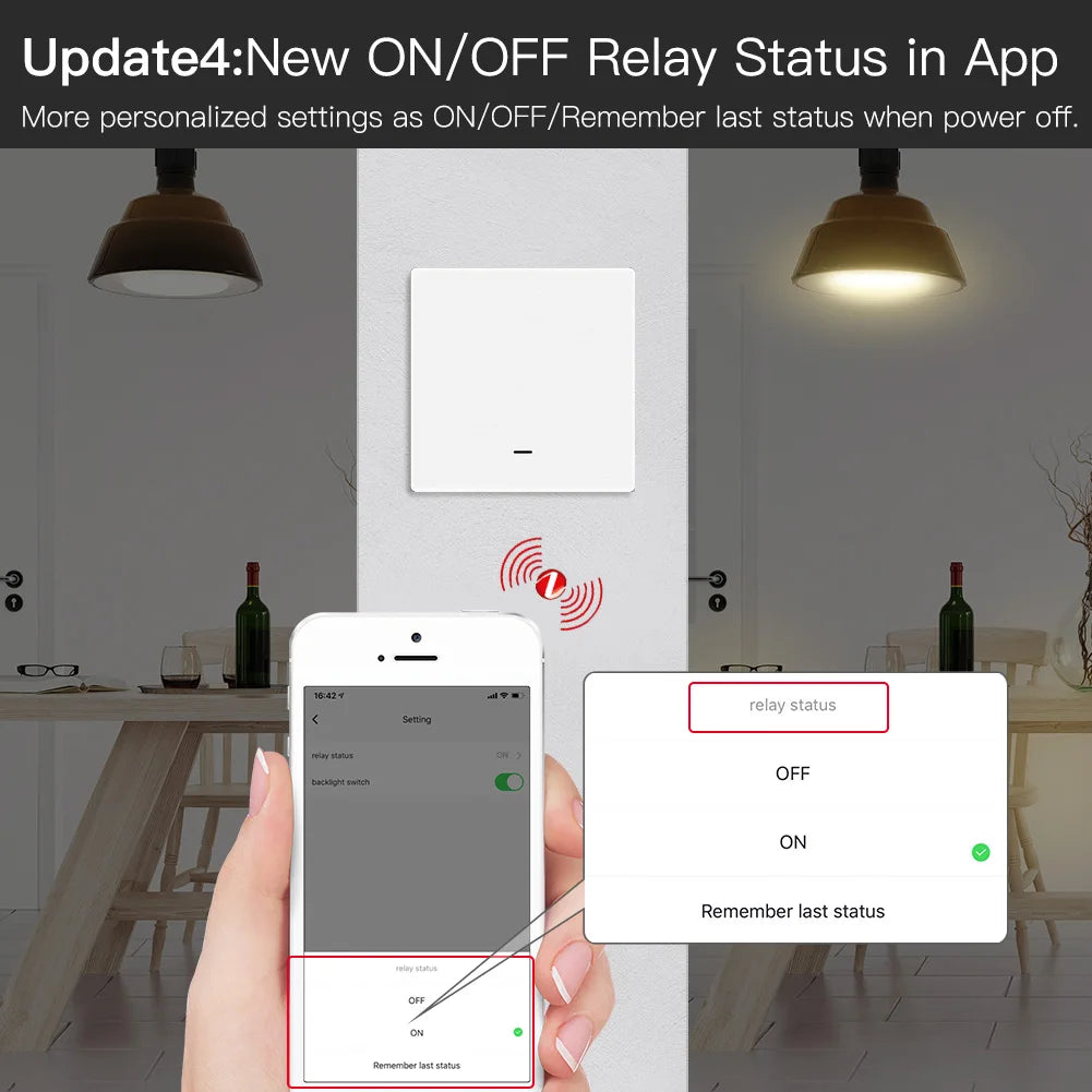 Tuya Zigbee Smart Light Switch No Neutral Needed