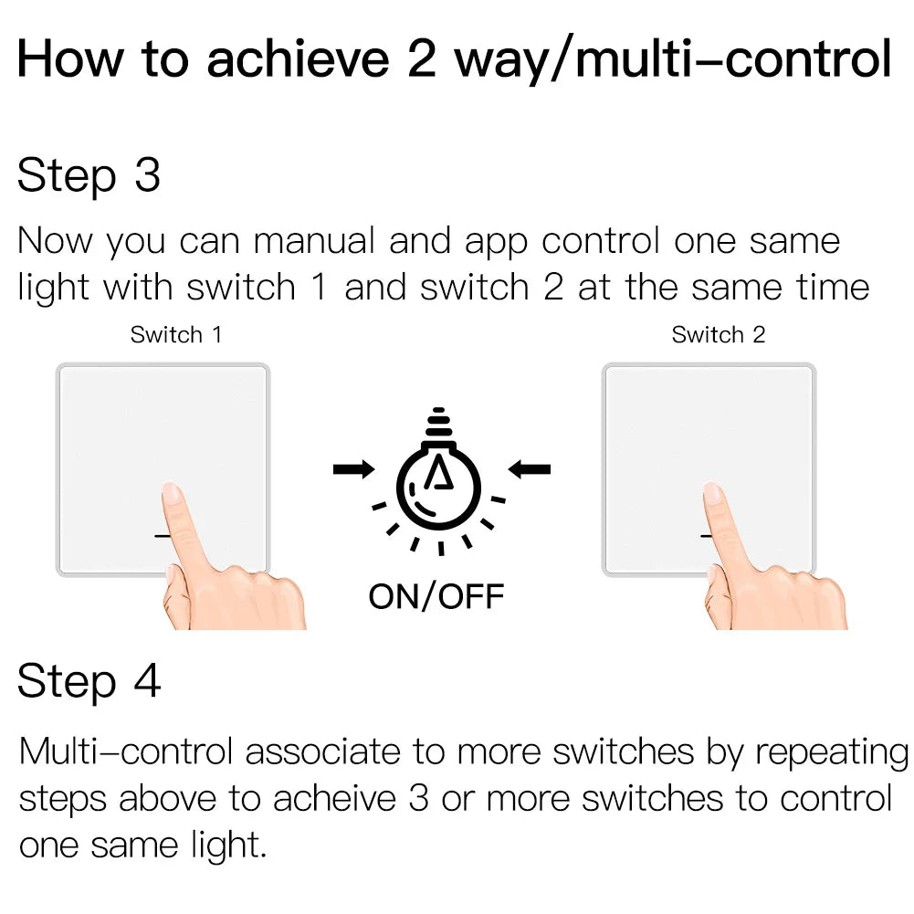 Tuya Zigbee Smart Light Switch No Neutral Needed