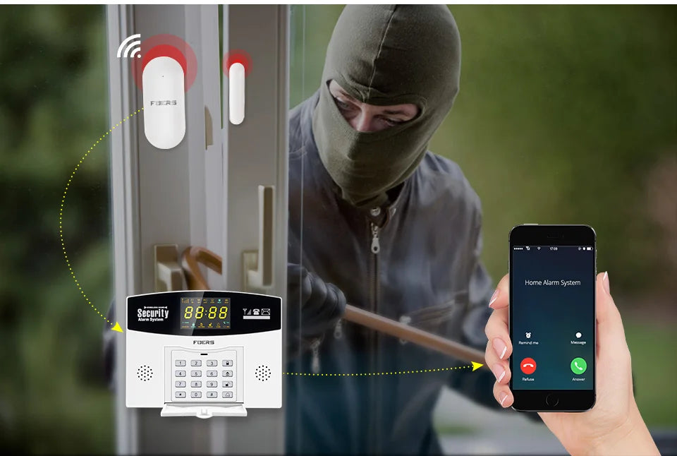 Fuers Tuya Smart WiFi 4G/2G GSM Alarm System