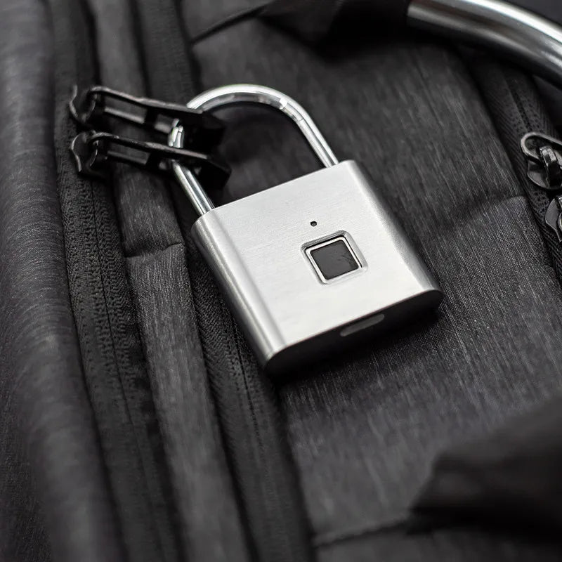 Smart Fingerprint Padlock Keyless Rechargeable Security Lock