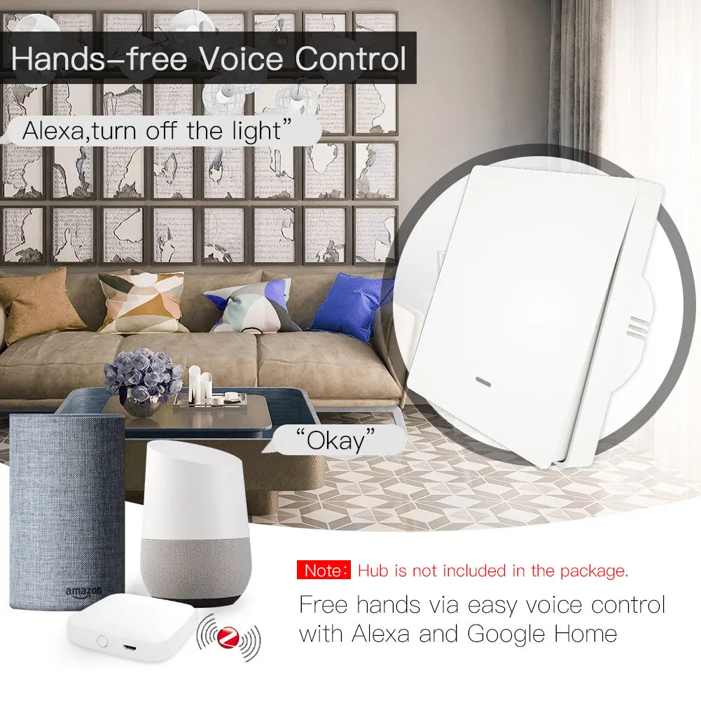 Tuya Zigbee Smart Light Switch No Neutral Needed