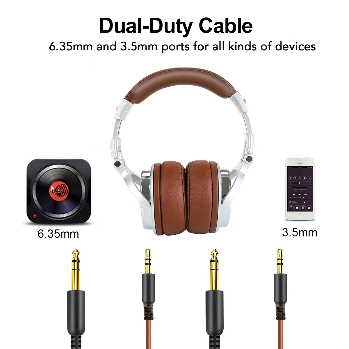 OneOdio Pro 30 Professional Studio DJ Headphones With Microphone