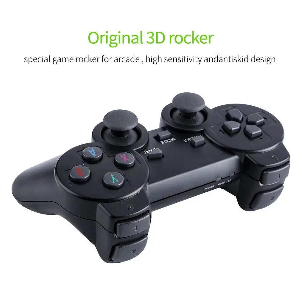 M8 4K Retro Game Stick Console with 10,000 Games & Dual Wireless Controllers
