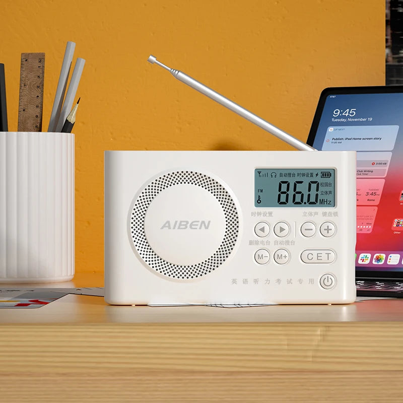 C5S Mini Portable FM Radio with USB Rechargeable Speaker