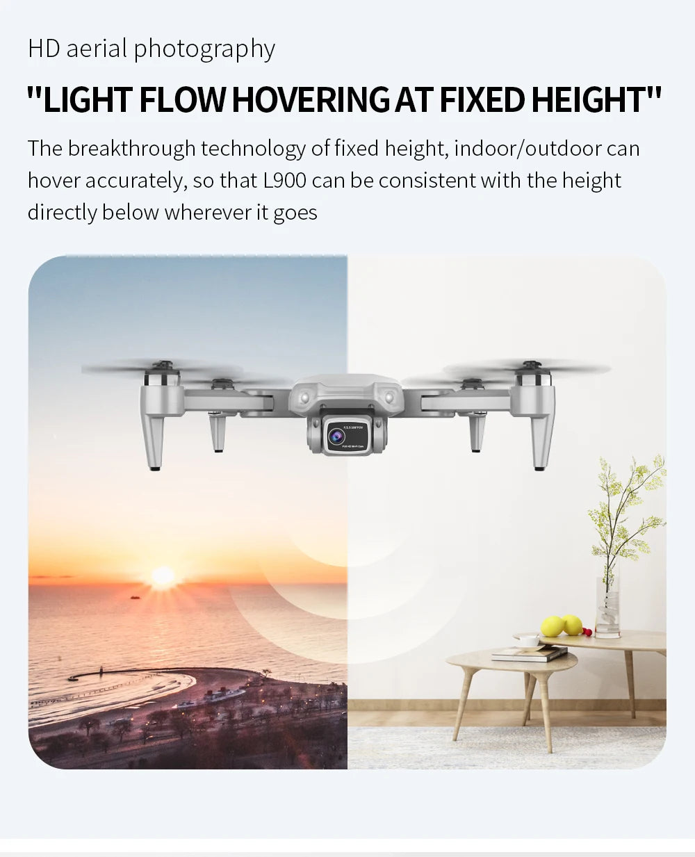 L900 Pro 4K GPS Drone with Dual Camera & Brushless Motor