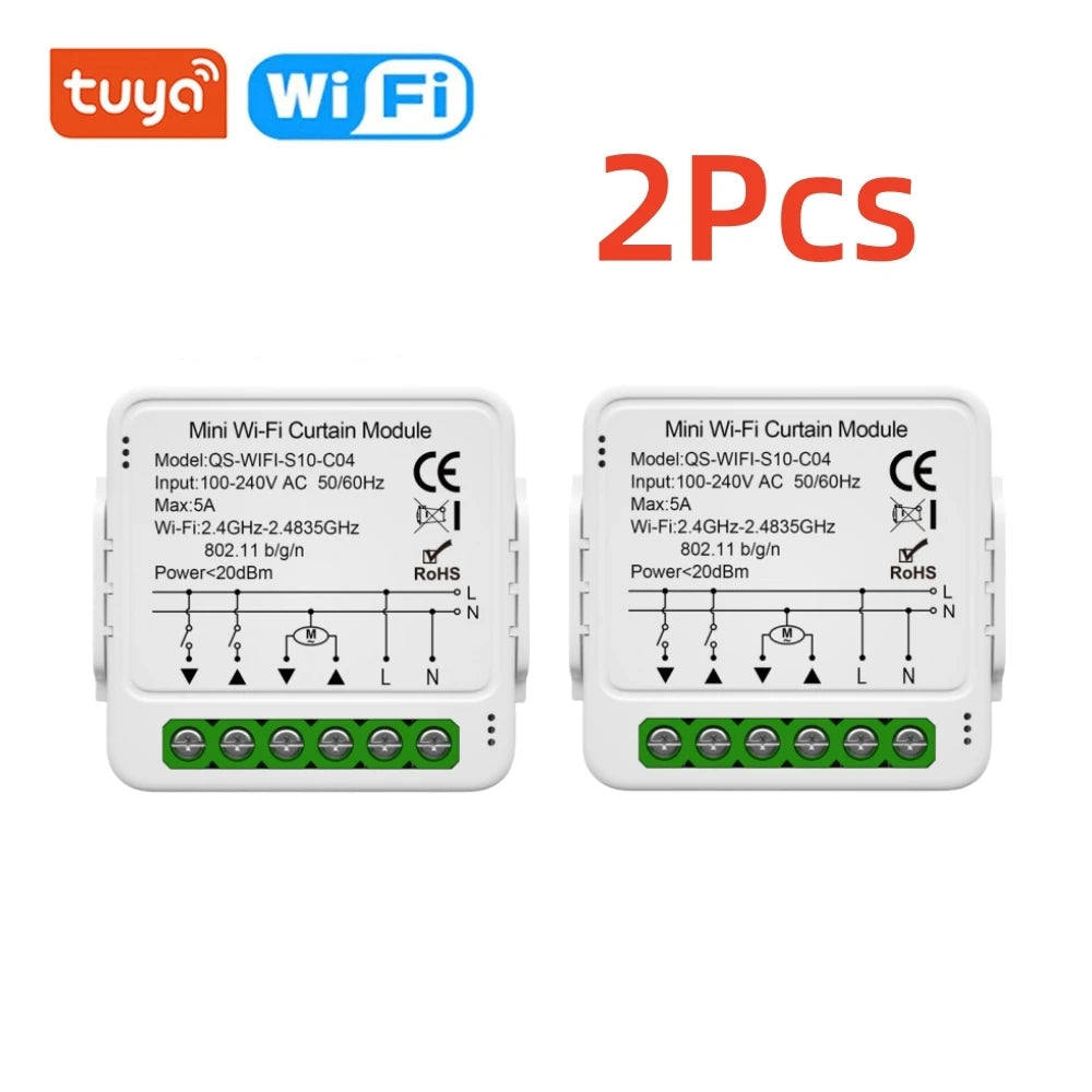 Tuya WiFi Zigbee Smart Curtain Switch Module for Alexa & Google Home