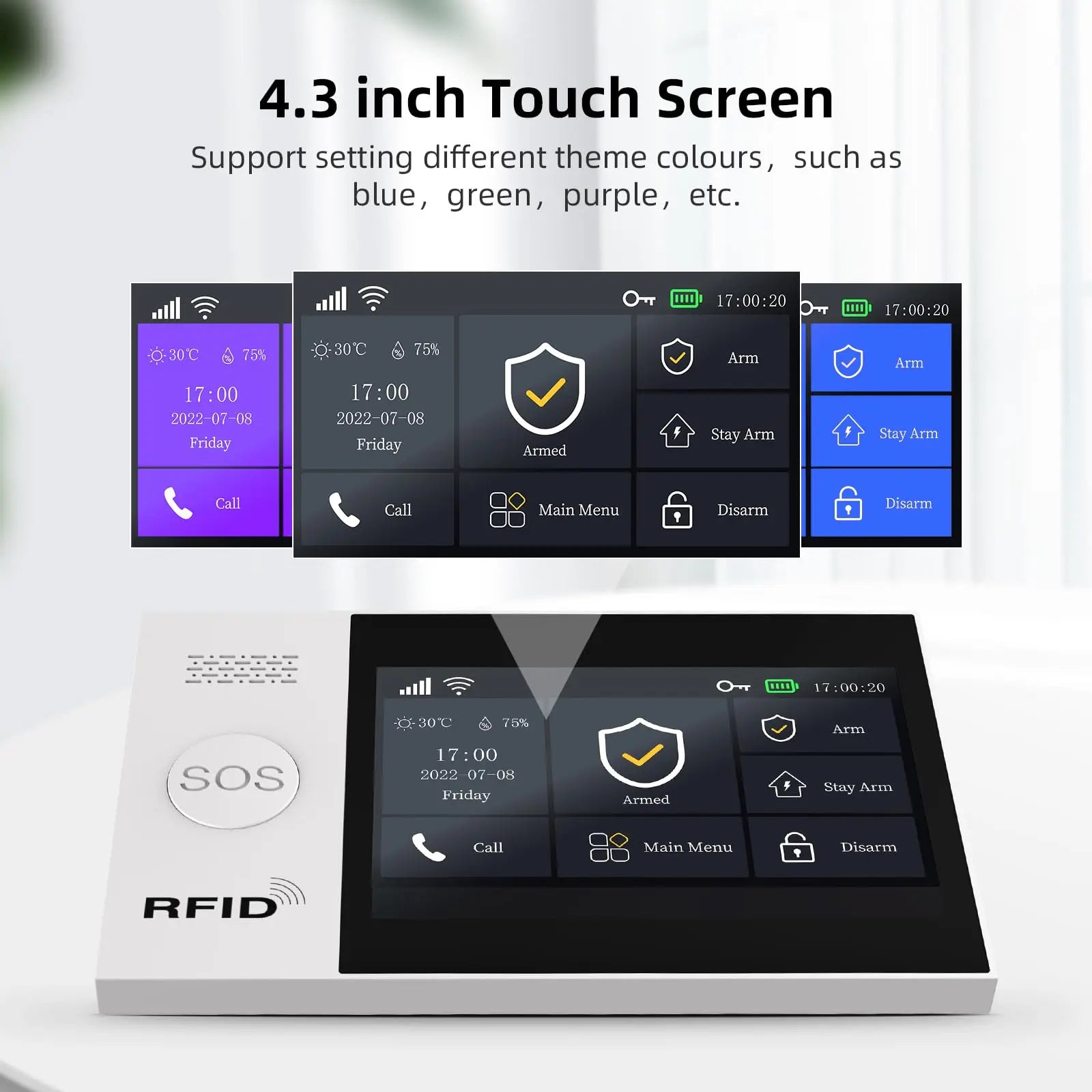 GauTone TUYA WiFi 4G GSM Alarm System