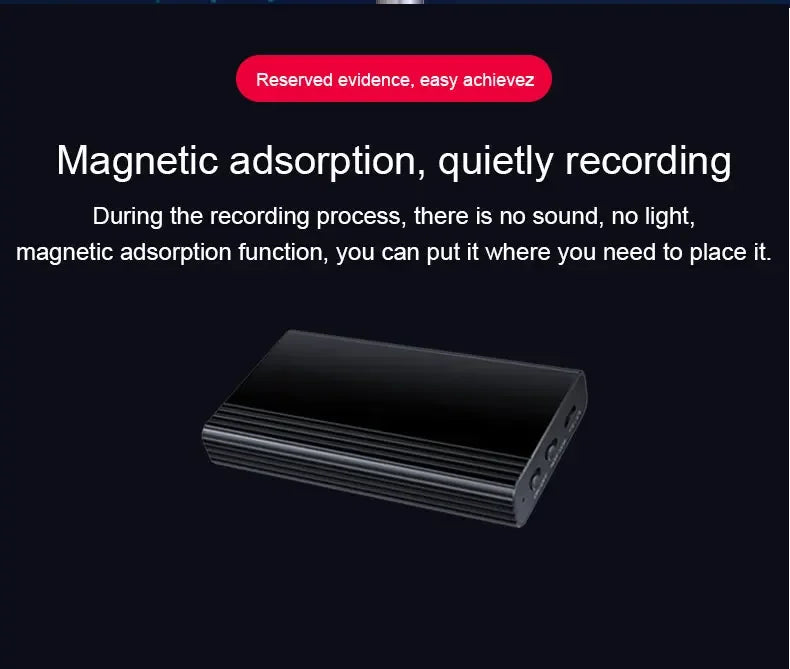 Mini Voice Activated Recorder with 500 Hours Storage