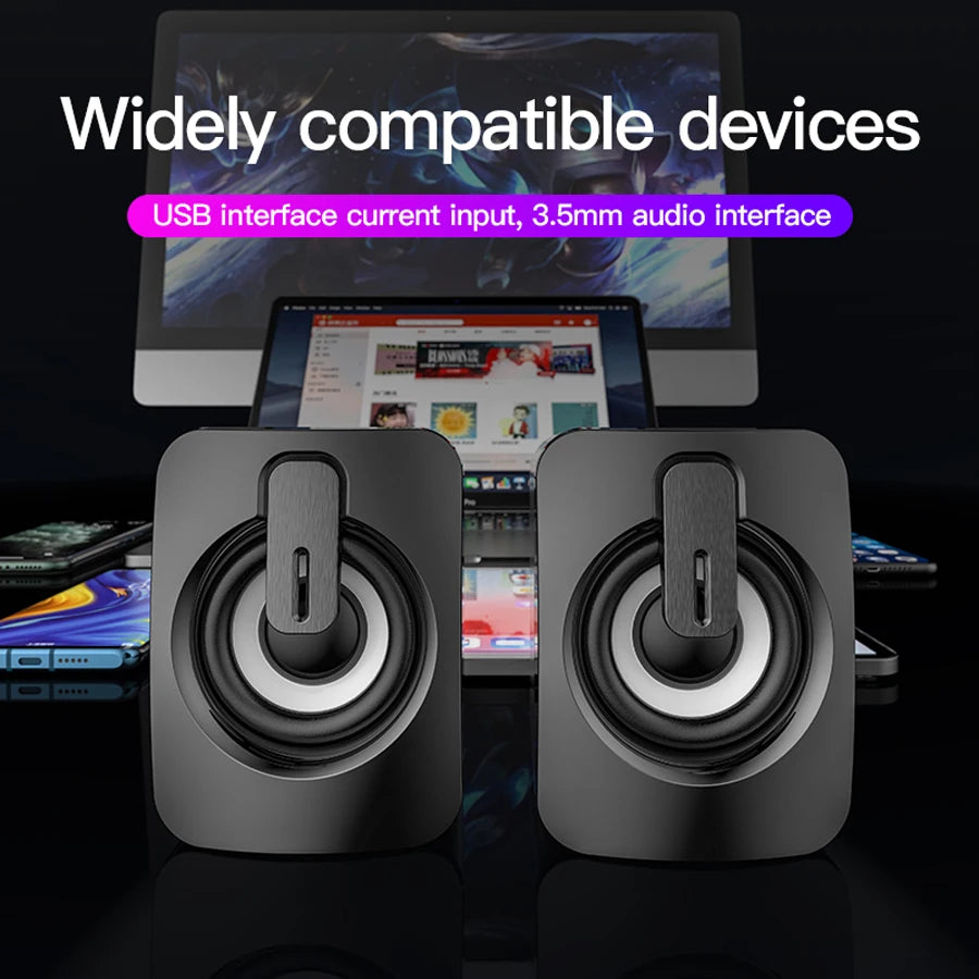 Mini PC Speaker Sound Box for Laptop & Desktop Computers