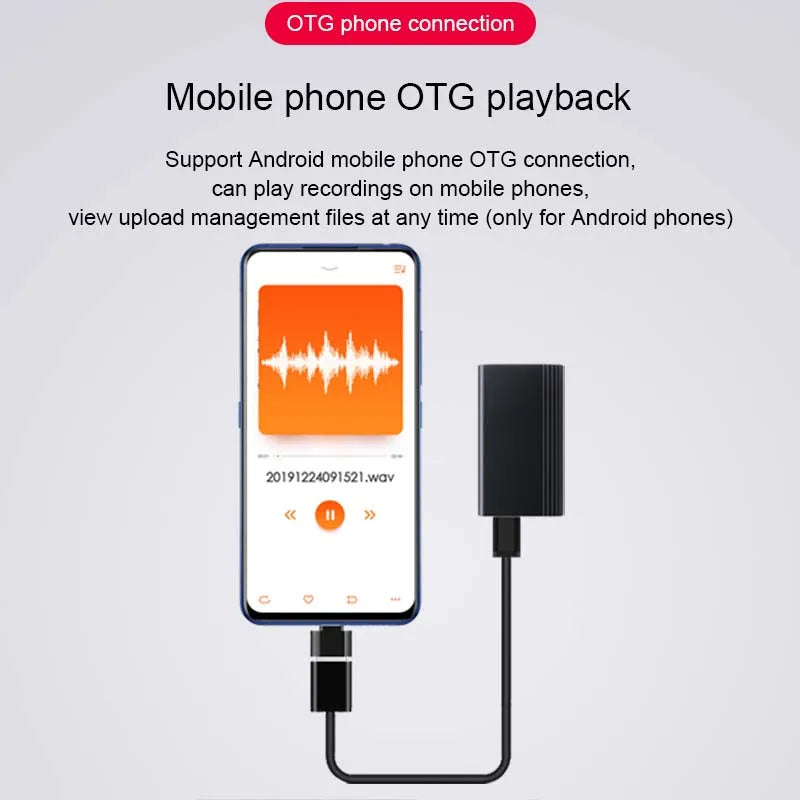 Mini Voice Activated Recorder with 500 Hours Storage