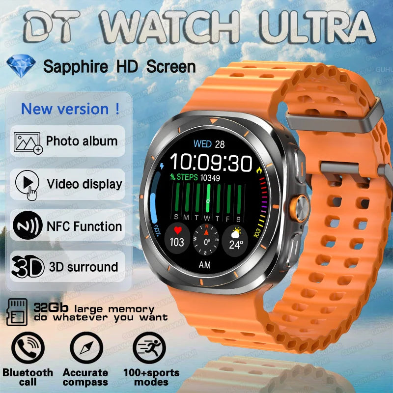 2025 DT Watch 7 Ultra Smartwatch 47mm AMOLED GPS NFC 32GB