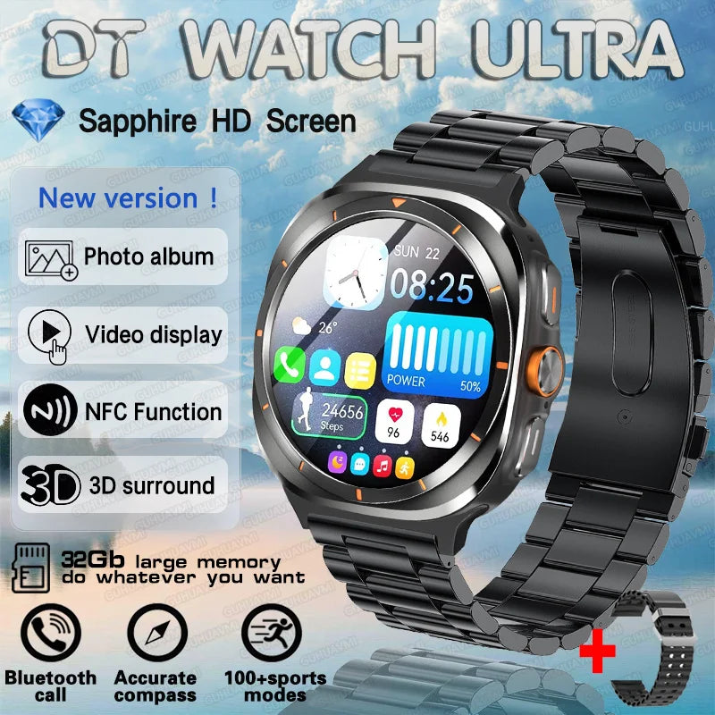 2025 DT Watch 7 Ultra Smartwatch 47mm AMOLED GPS NFC 32GB