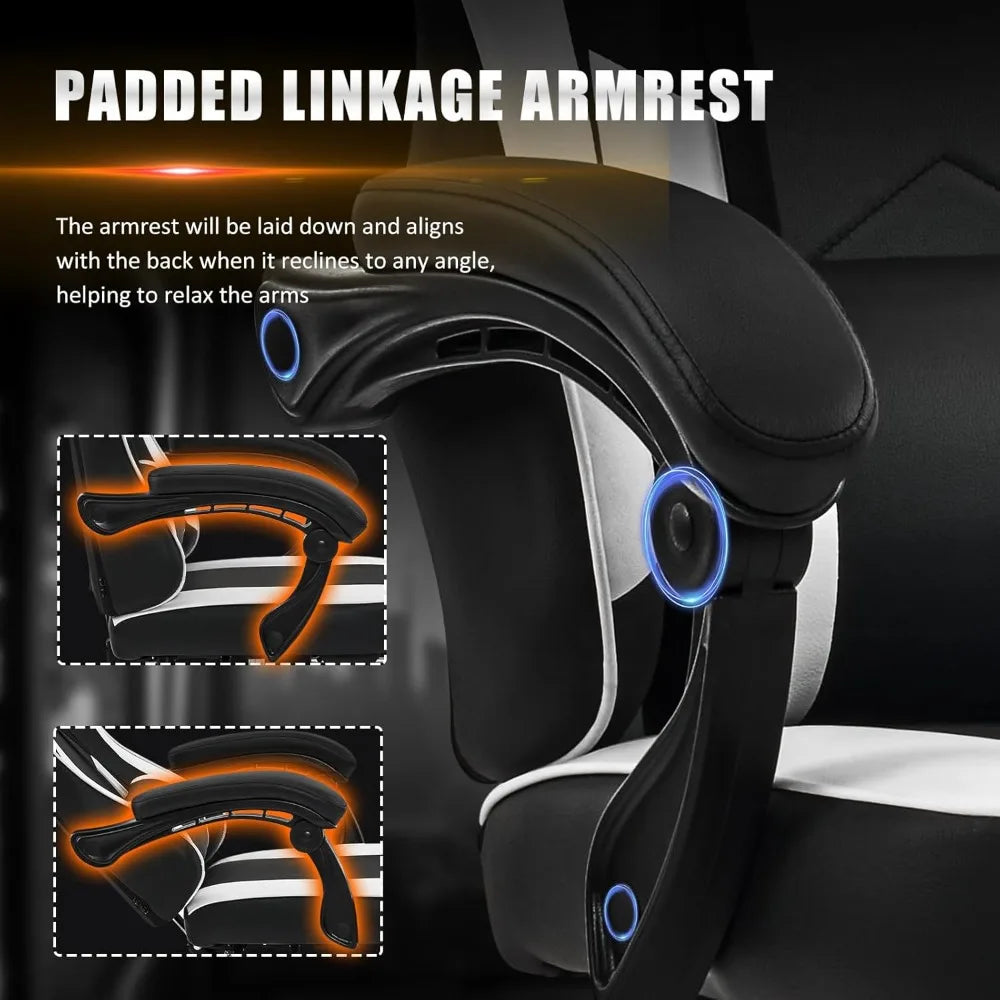 Gaming Chair with Footrest