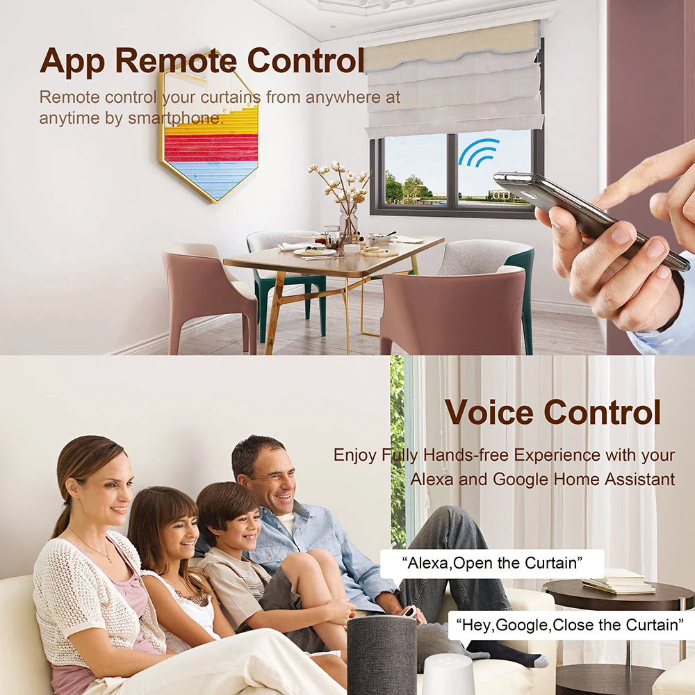 Tuya WiFi Zigbee Smart Curtain Switch Module for Alexa & Google Home
