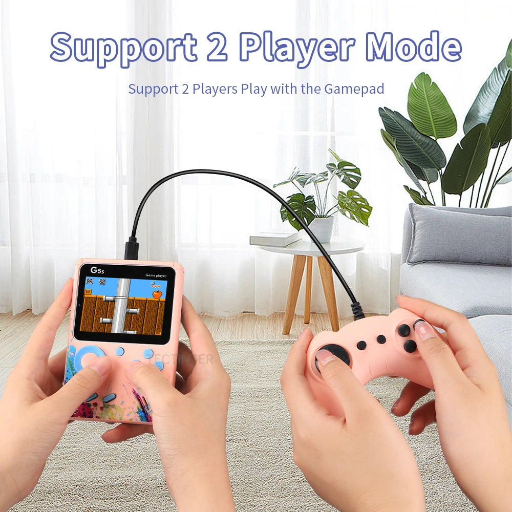 G5S Mini Retro Handheld Game Console with 500 Built-in Games
