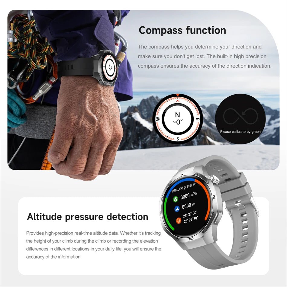 2025 Watch 5 Max Smartwatch AMOLED NFC GPS Bluetooth Call