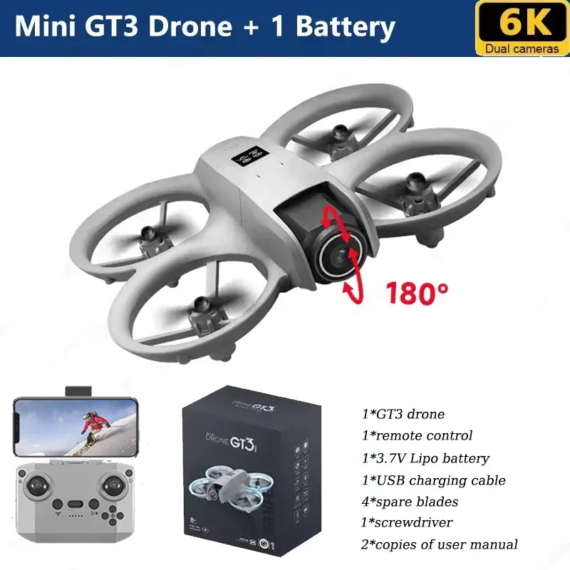 GT3 8K GPS Dual Camera Drone with WiFi FPV & HD Aerial Photography
