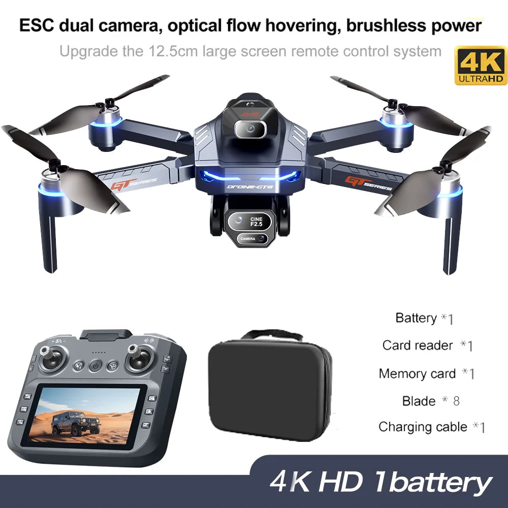 GT8 8K Dual Camera GPS Drone with Brushless Motor & FPV 2025