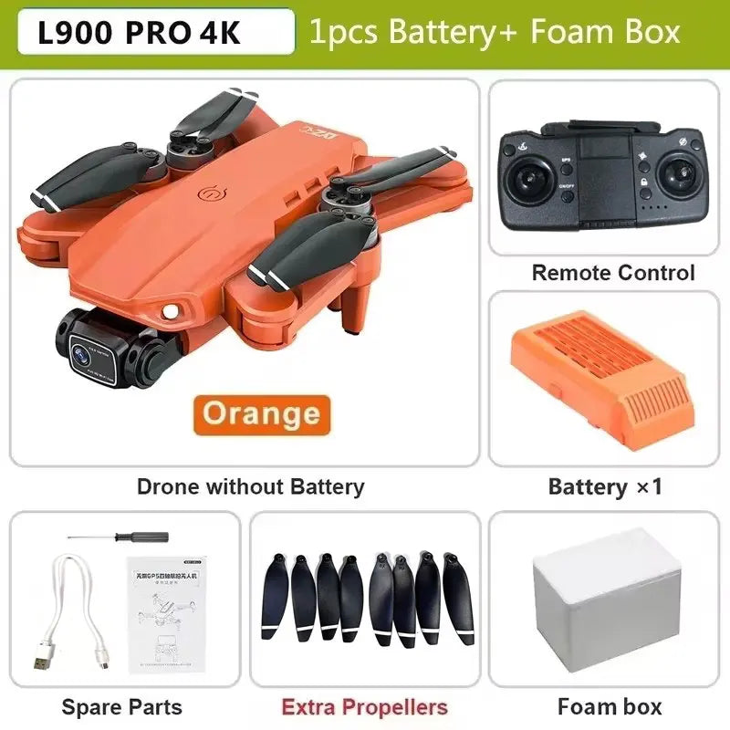L900 Pro 4K GPS Drone with Dual Camera & Brushless Motor