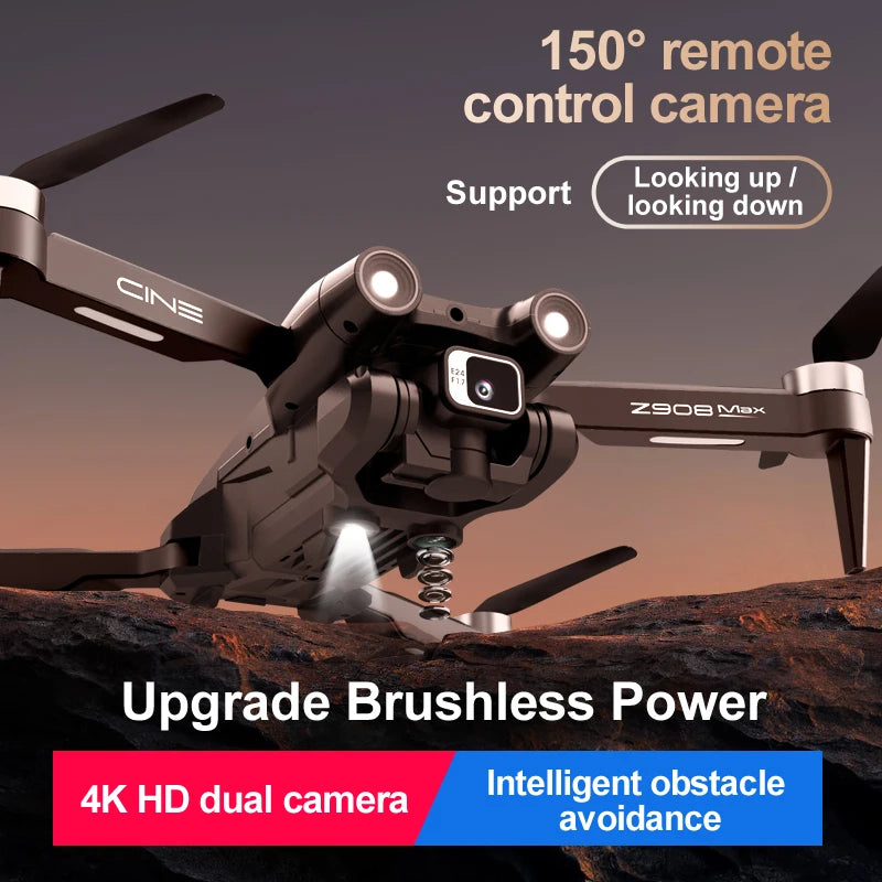 Z908 Pro Max 4K Brushless Drone with Obstacle Avoidance & FPV