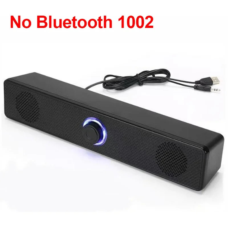 Bluetooth PC Soundbar Speaker with USB Power & Surround Audio
