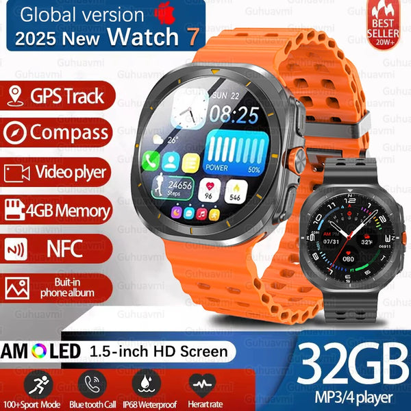2025 DT Watch 7 Ultra Smartwatch 47mm AMOLED GPS NFC 32GB