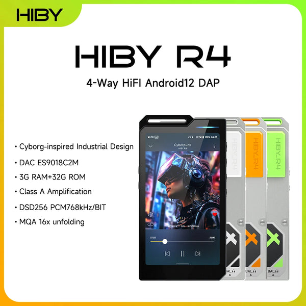 R4 Android HiFi Music Player with Bluetooth, WiFi & USB DAC