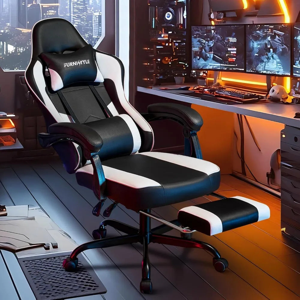 Gaming Chair with Footrest