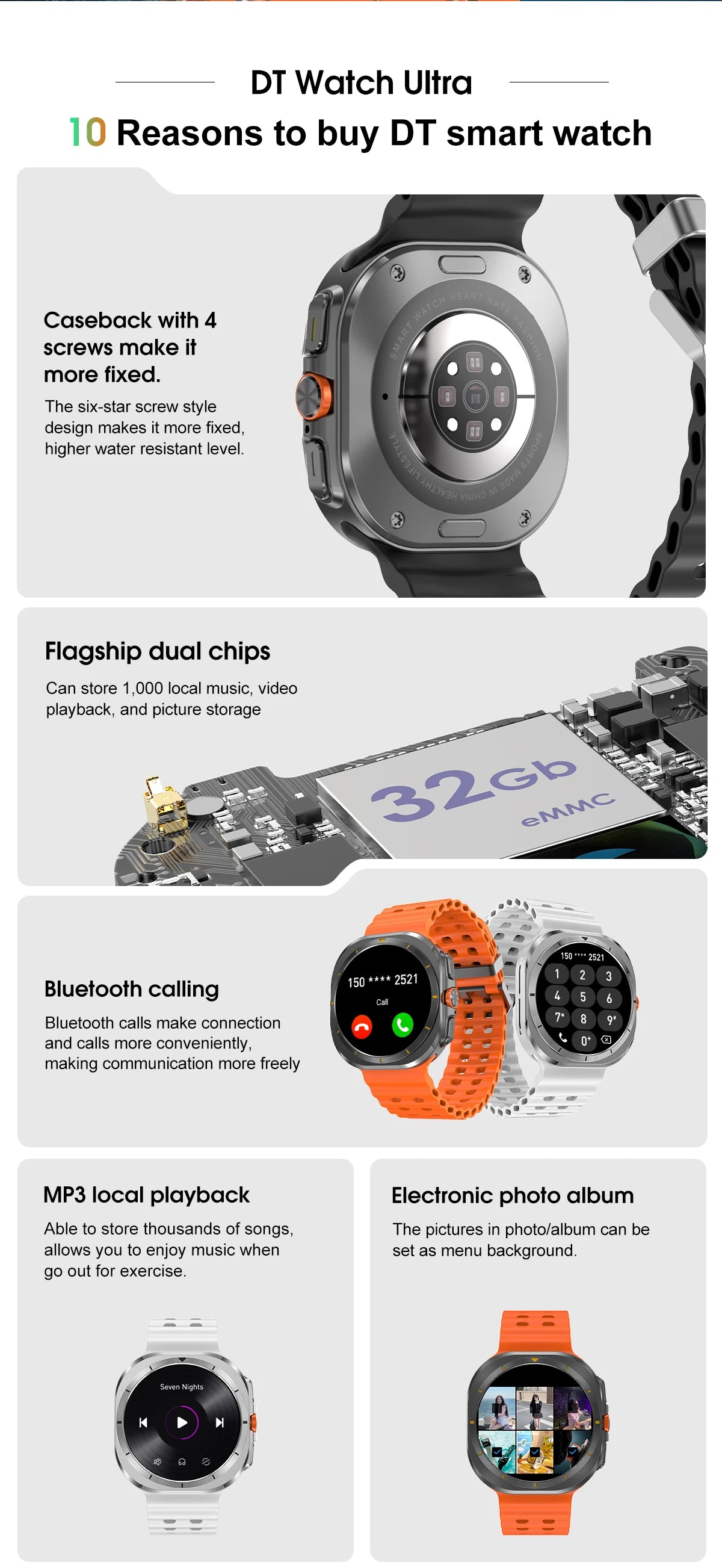 2025 DT Watch 7 Ultra Smartwatch 47mm AMOLED GPS NFC 32GB