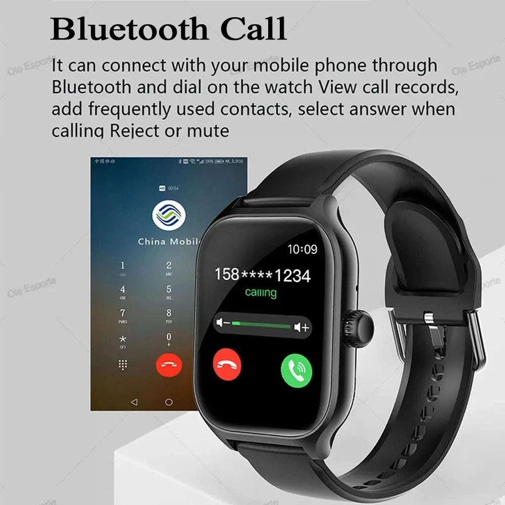 1.83" Smart Watch with Bluetooth Call & Fitness Tracker for Android/iOS