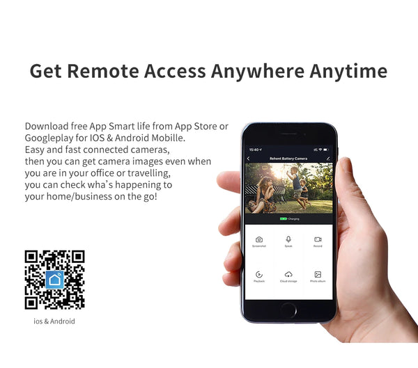 3MP Smart Life Tuya WiFi Doorbell Peephole Camera