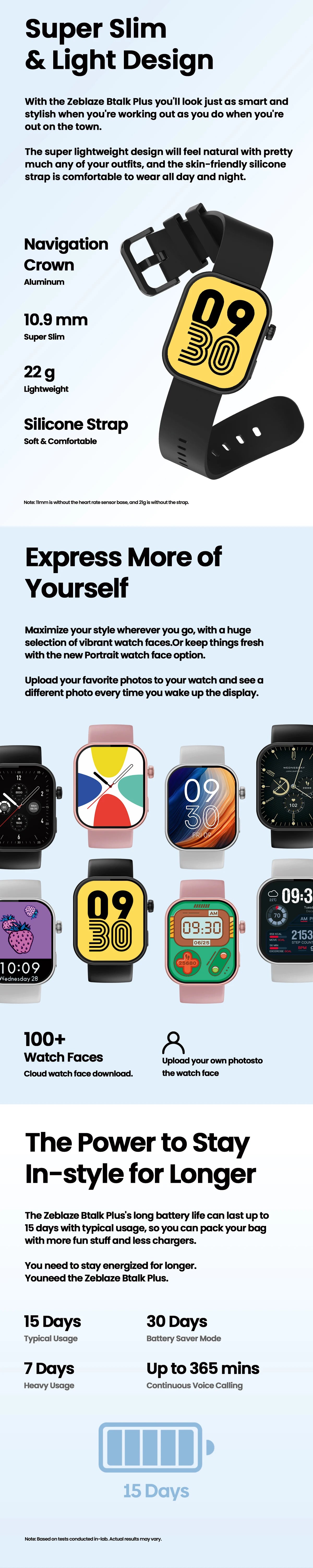 Btalk Plus Smartwatch with Voice Call & 2.03" HD Display