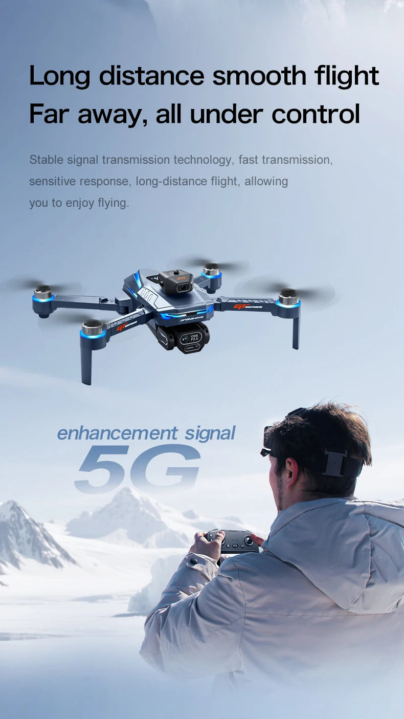 GT8 8K Dual Camera GPS Drone with Brushless Motor & FPV 2025