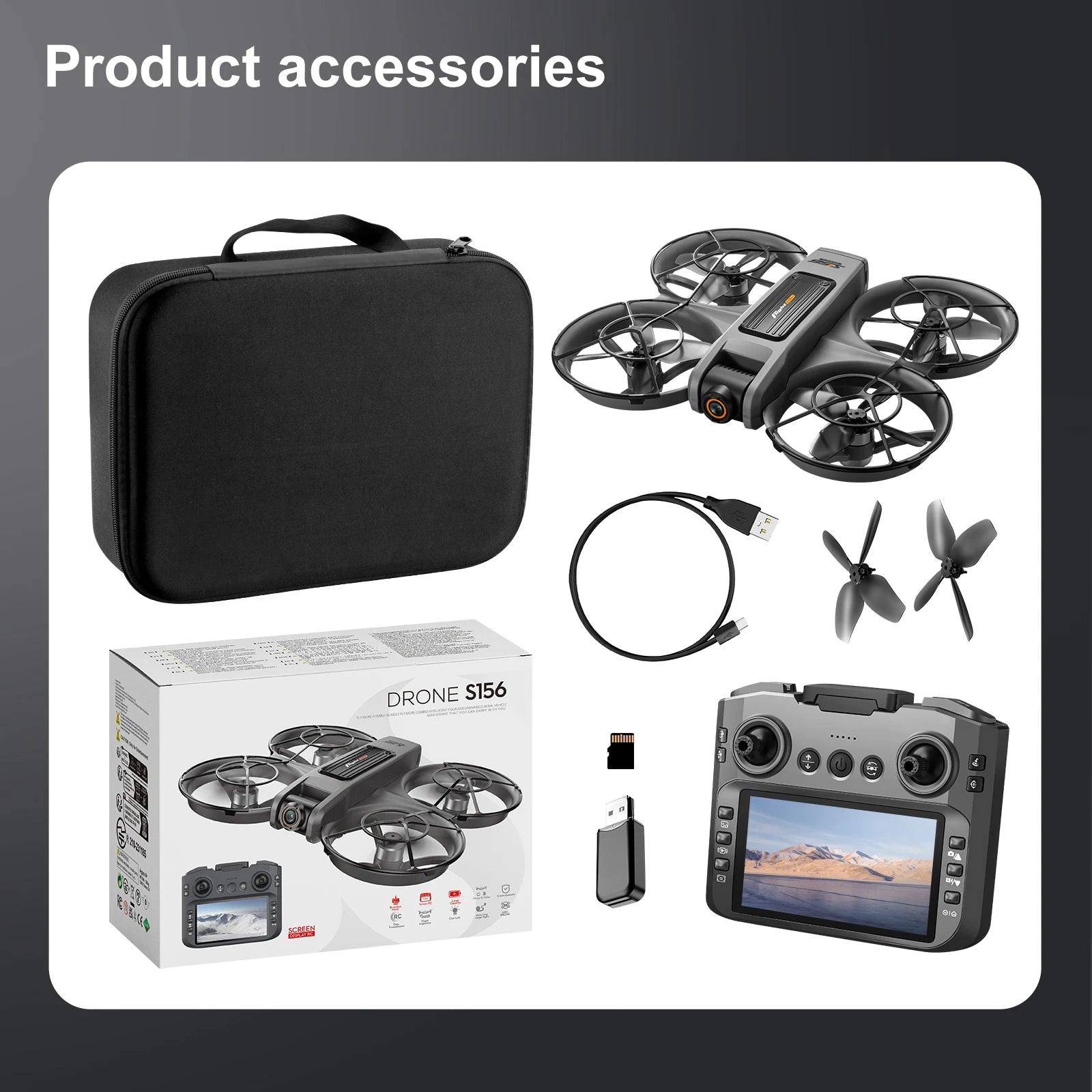 S156 8K Dual Camera WiFi Drone with Remote Control & HD FPV