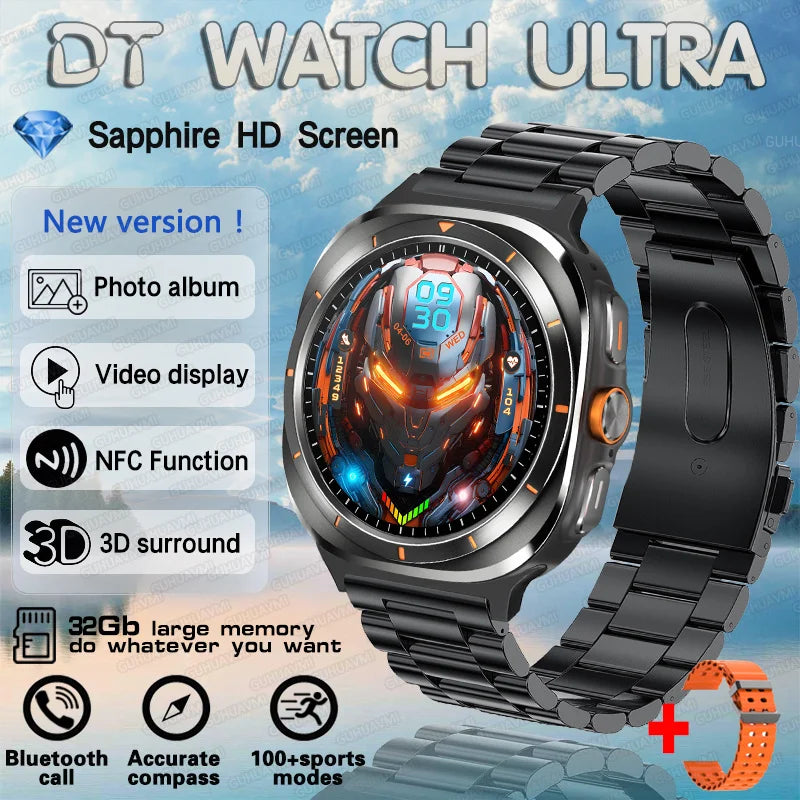 2025 DT Watch 7 Ultra Smartwatch 47mm AMOLED GPS NFC 32GB