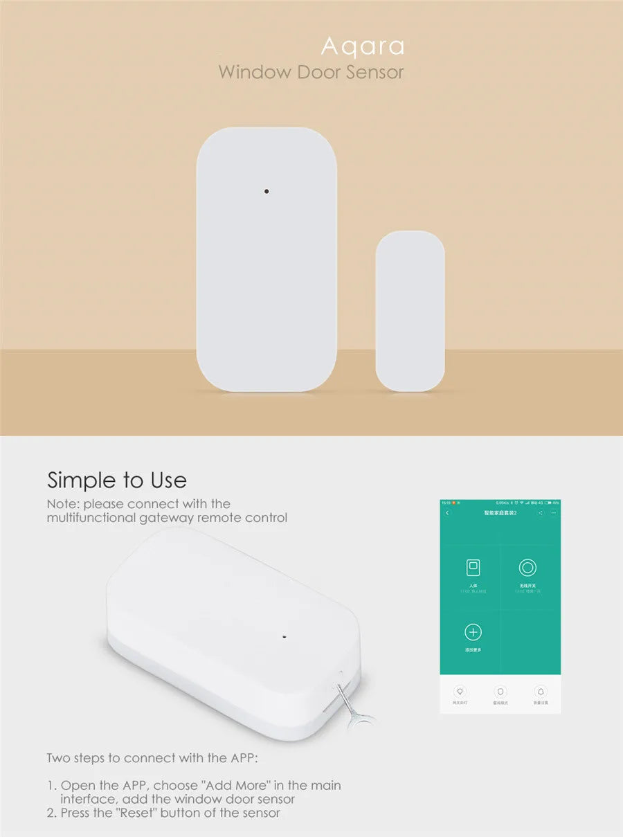 Zigbee Door & Window Sensor for Mi Home and HomeKit