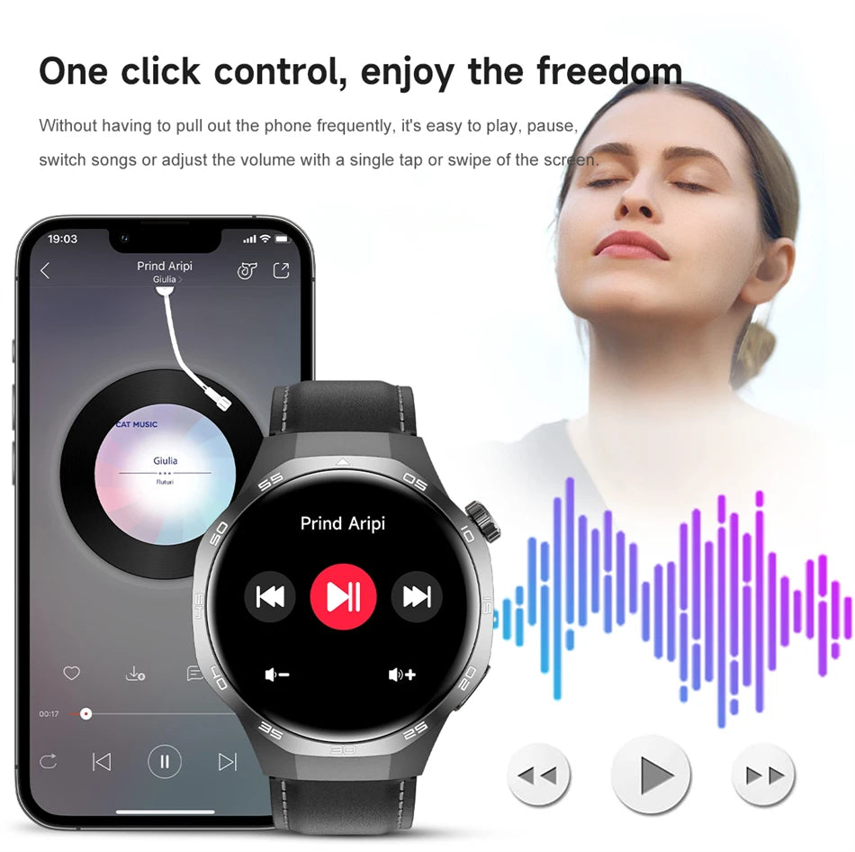 2025 Watch 5 Max Smartwatch AMOLED NFC GPS Bluetooth Call