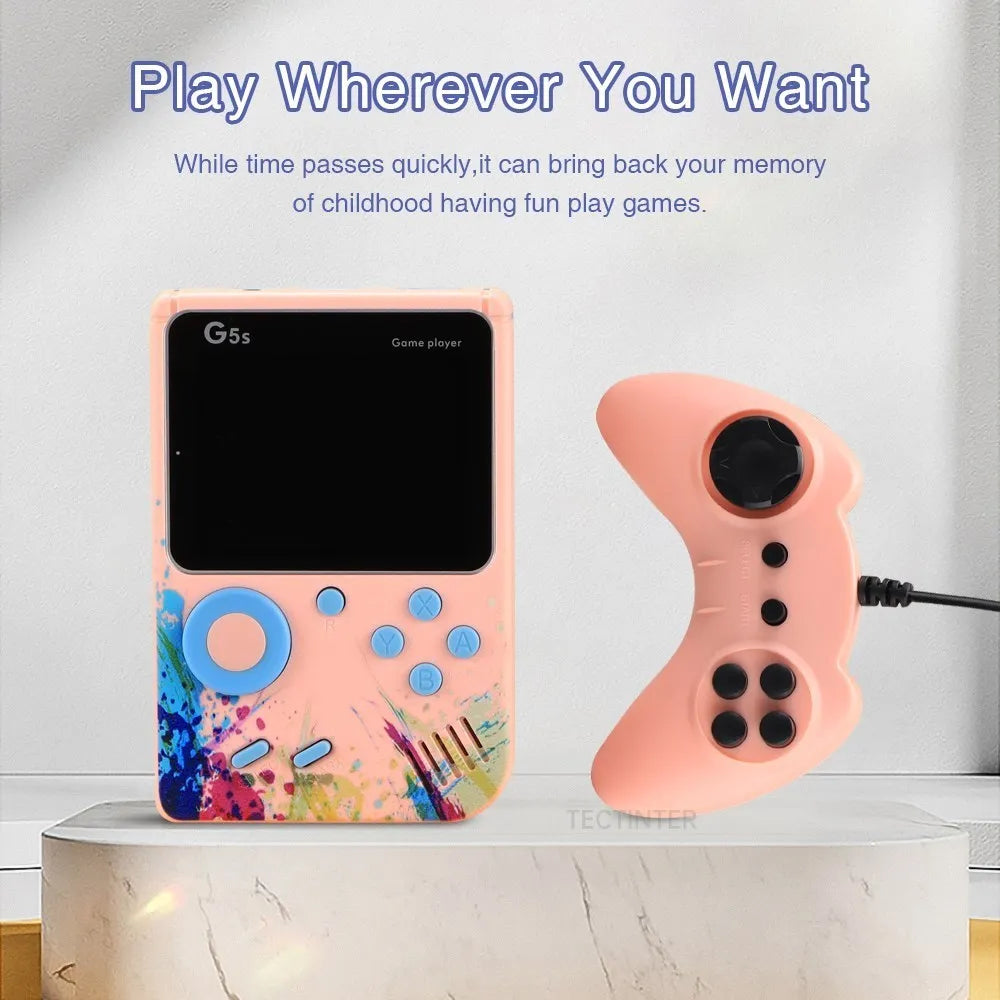 G5S Mini Retro Handheld Game Console with 500 Built-in Games