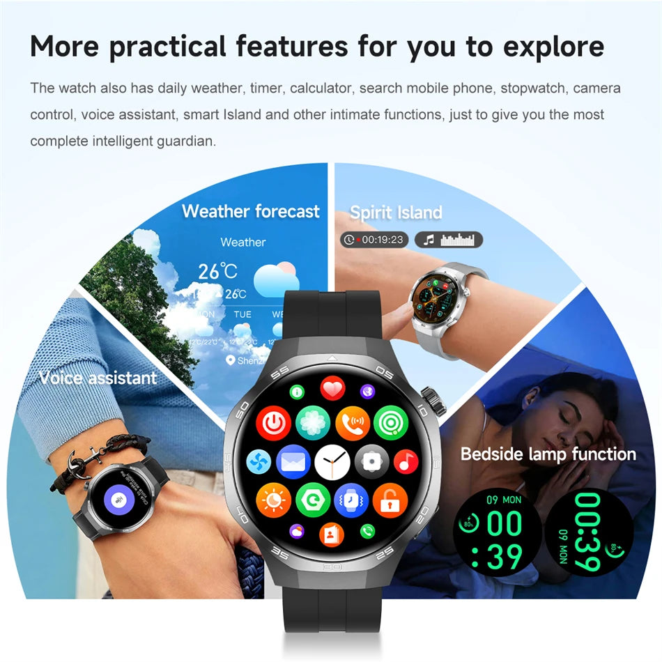 2025 Watch 5 Max Smartwatch AMOLED NFC GPS Bluetooth Call