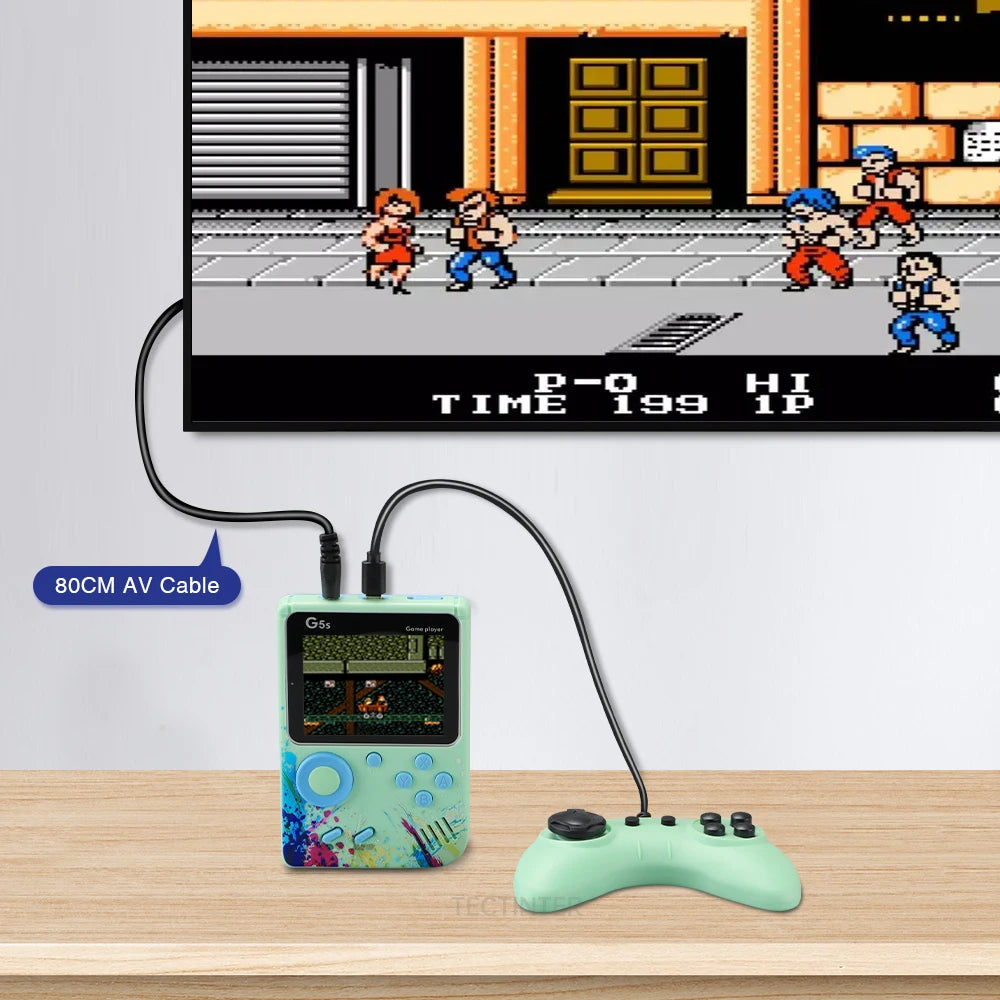 G5S Mini Retro Handheld Game Console with 500 Built-in Games