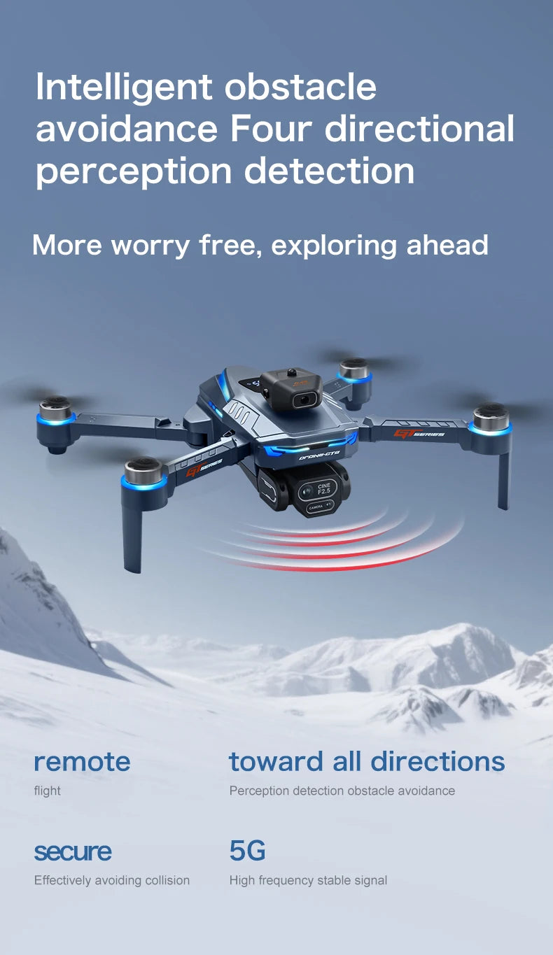 GT8 8K Dual Camera GPS Drone with Brushless Motor & FPV 2025