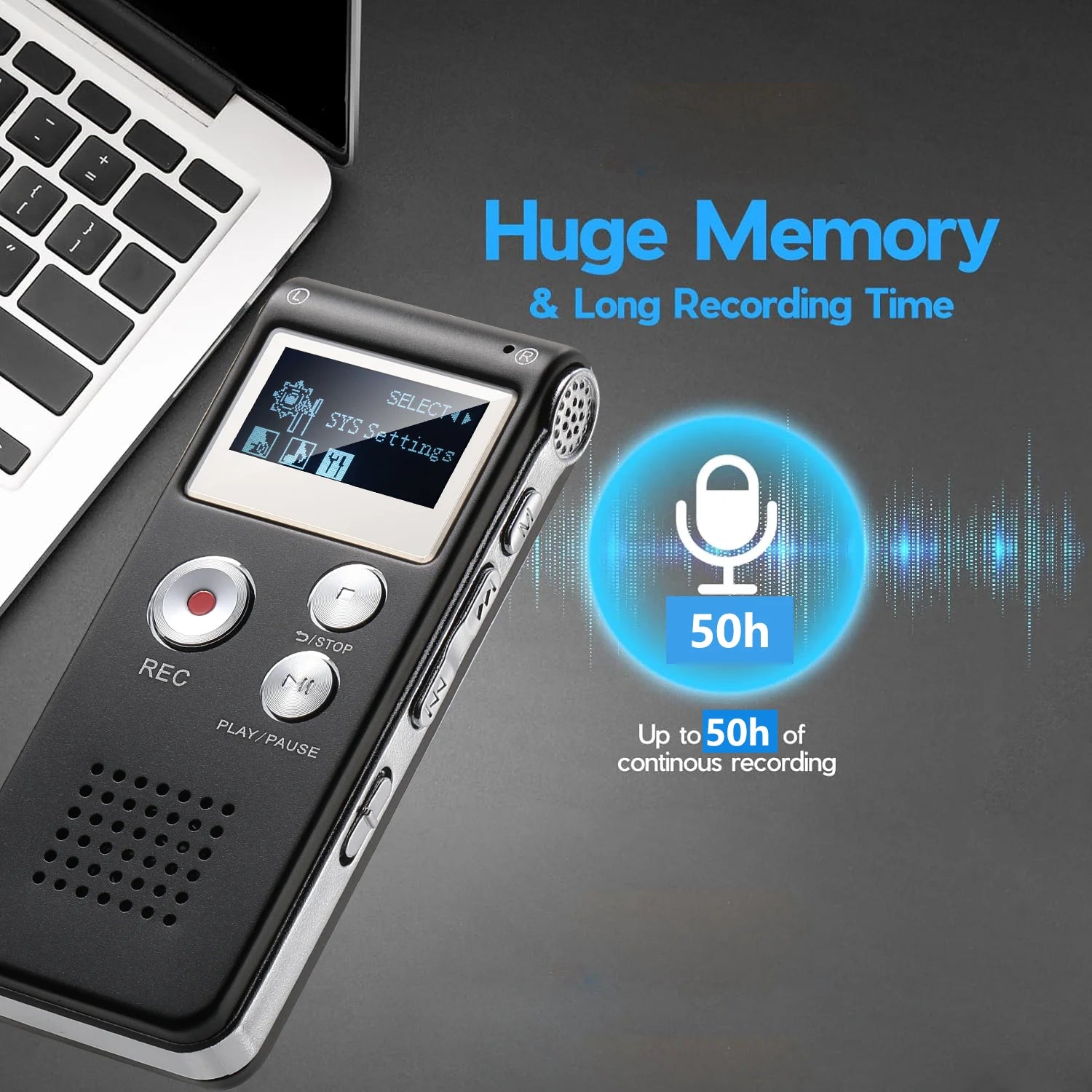Mini Voice Activated Digital Recorder with MP3 & USB