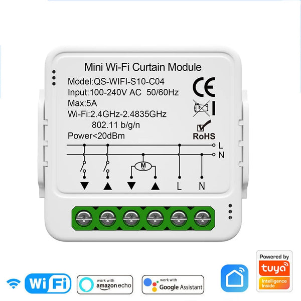 Tuya WiFi Zigbee Smart Curtain Switch Module for Alexa & Google Home